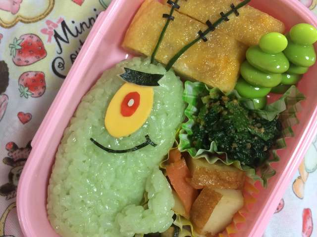 キャラ弁*スポンジボブ*プランクトン